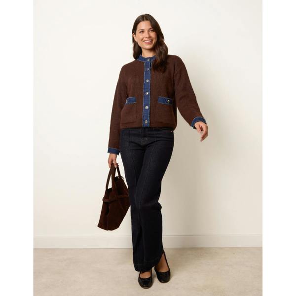 Blue Vanilla Denim Mix Cardigan