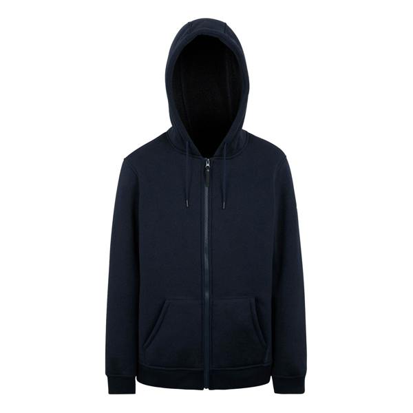 Regatta Mens Naddle Fleece Full Zip Hoodie - Navy/Black - 