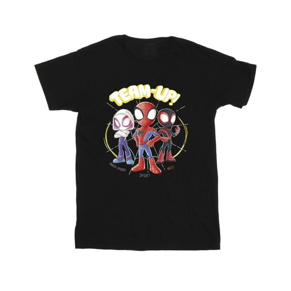 Marvel Boys Spidey And His Amazing Friends Sketch T-Shirt - Black