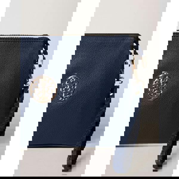 Blue Vanilla Clutch With Detachable Strap