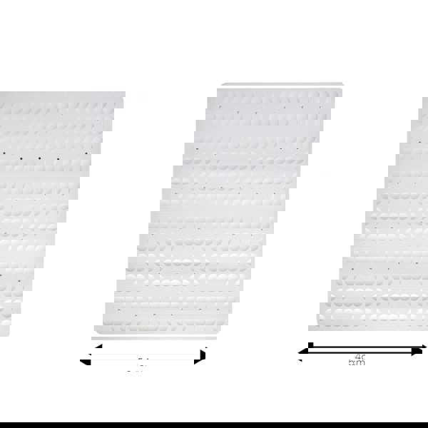 Showerdrape Orbit White Anti Slip Shower Mat 55cm x 55cm