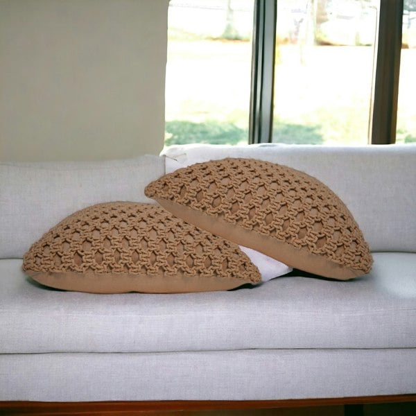 Artisan Furniture Myra Cushion Set of 2 - Coffee