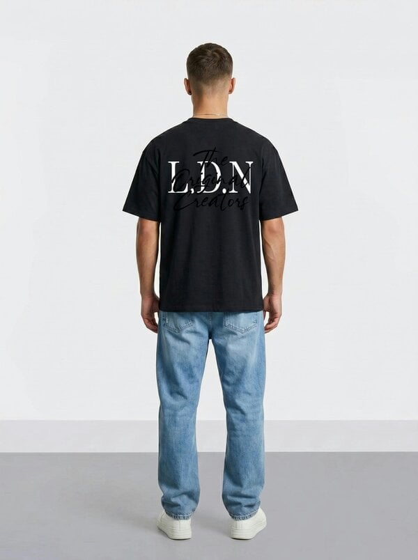 London Attitude Original Creators Oversized Heavyweight Streetwear Graphic T-Shirt