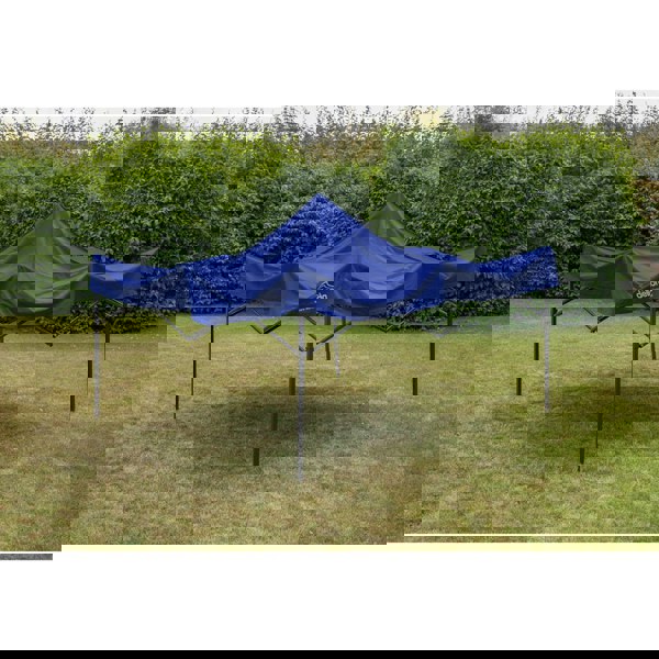 3x3m Pop-Up Gazebo - BLUE Heavy Duty Frame & Water Resistant - Garden Pavillion - LoopsDirect