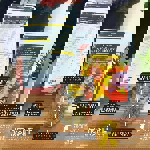 Bronte Heritage Multipurpose Granules 120g – 9-month slow-release fertiliser with NPK & magnesium. Ideal for pots, baskets & garden beds