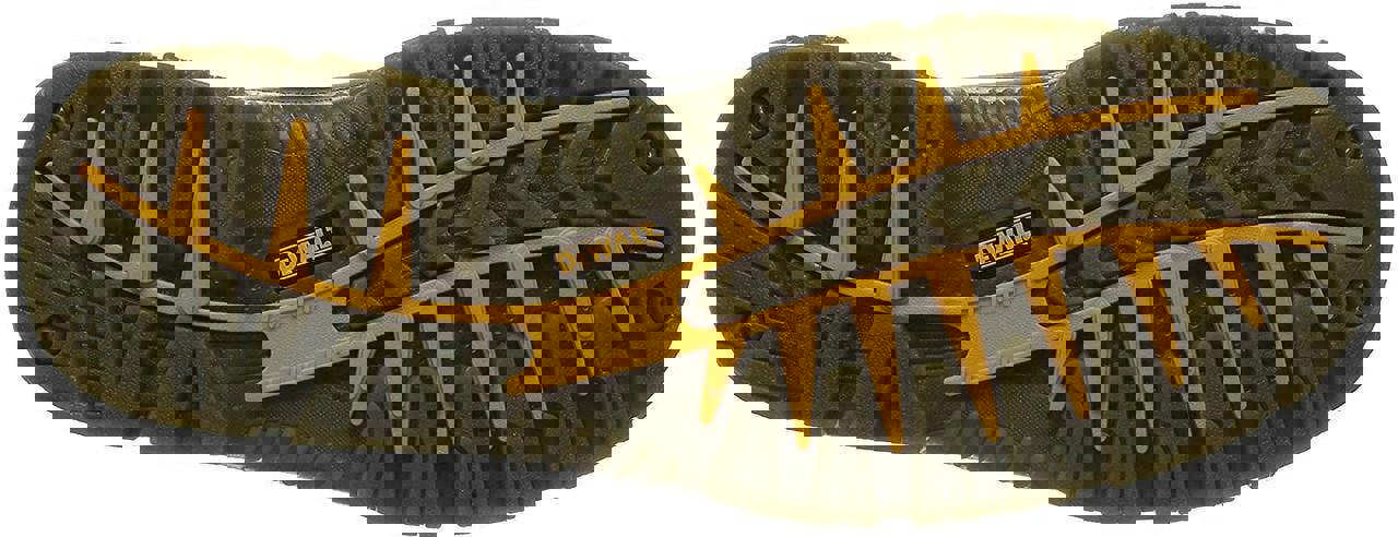 DeWalt Newark Mens SRA S3 WaterProof Safety Steel Toe Lace Up Boots, sole view showing durability and tread pattern