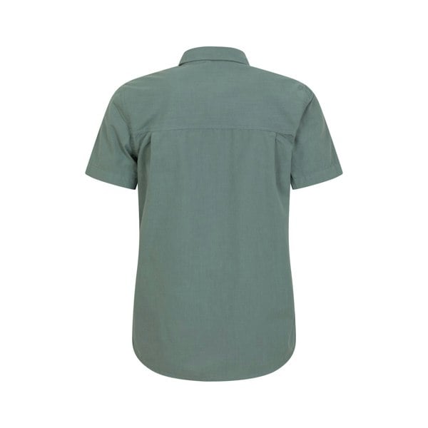 Mountain Warehouse Mens Coconut Slub Short-Sleeved Shirt - Green