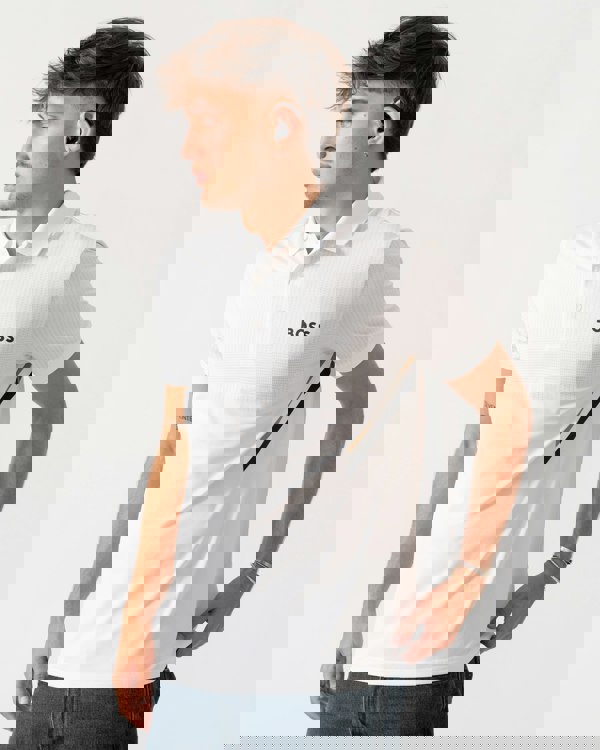 BOSS Green Paule TOC Mens Polo Shirt - White 100