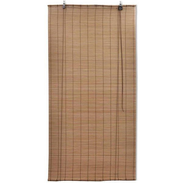 Berkfield Roller Blind Bamboo 80x220 cm Brown