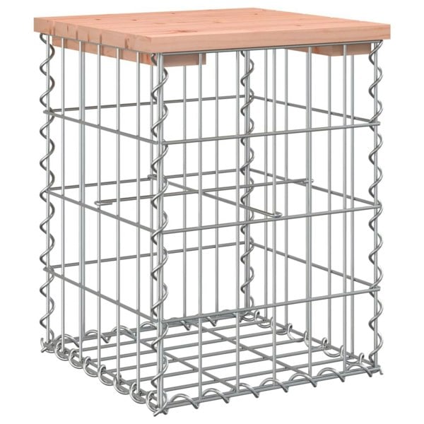 Berkfield Garden Bench Gabion Design 33x31x42 cm Solid Wood Douglas