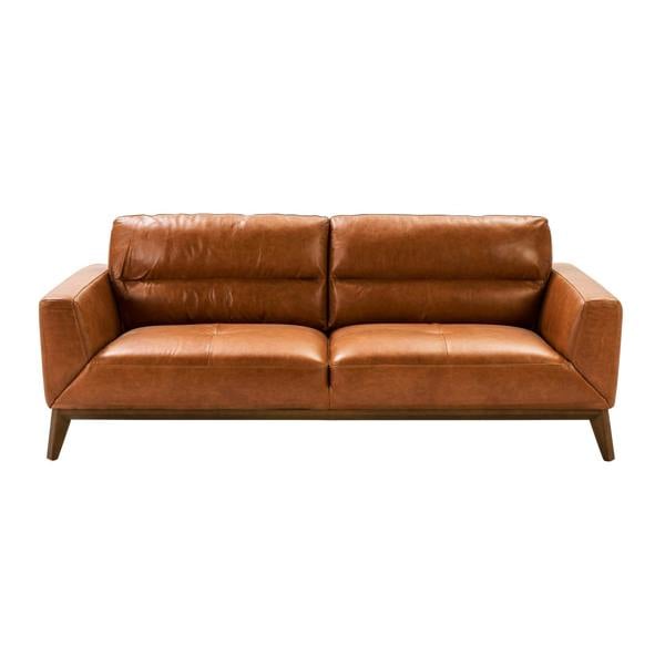 Angel Cerdá Brown leather sofa 6046/6047