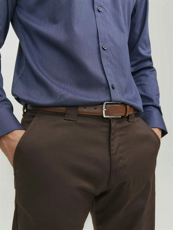 Jack & Jones CHRISTOPHER Mens Belt Cognac