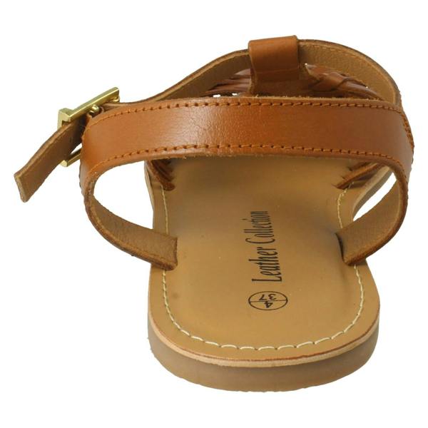 Leather Collection Ladies Leather Collection Summer Beach Holiday Sandals F00455