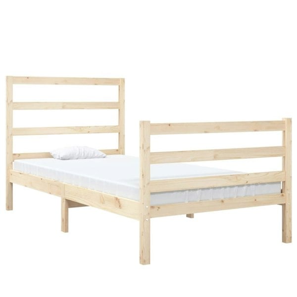 Berkfield Bed Frame Solid Wood Pine 90x190 cm Single