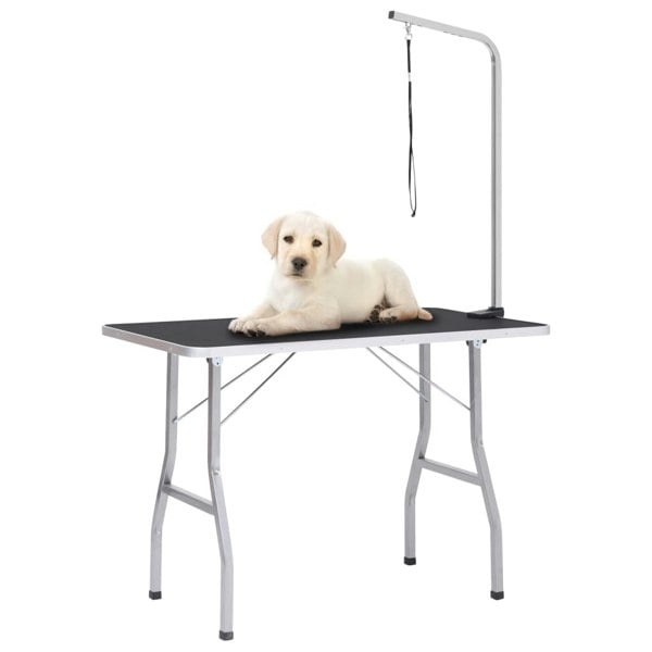 Berkfield Adjustable Dog Grooming Table with 1 Loop