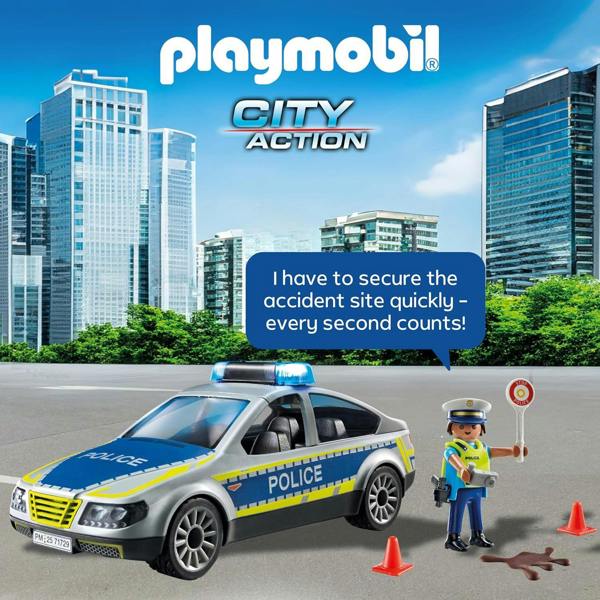 Playmobil Police Patrol Car - 71729 Playset