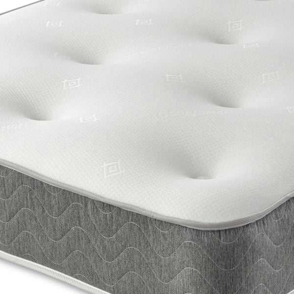 eXtreme Comfort Cooltouch Core Tufted Mattress - 9" Deep, Memory Fibre & Spring Support