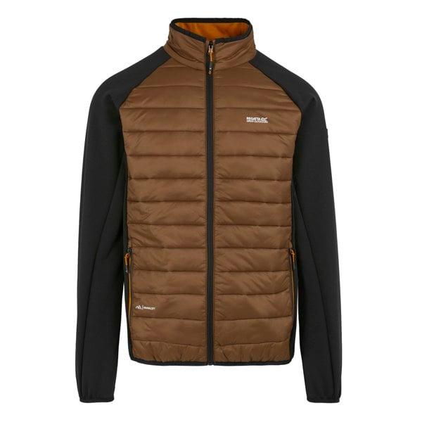 Regatta Men's Clumber IV Full Zip Hybrid Jacket - Dark Brown/Black