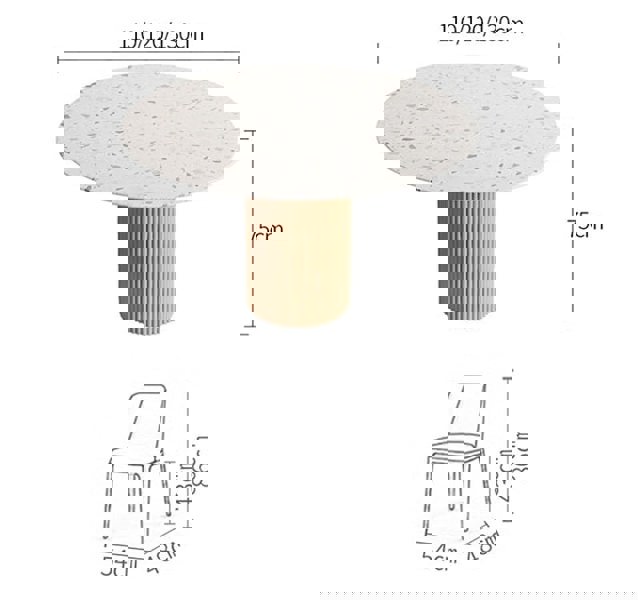 Sienna Round Dining Table, Premium Terrazzo And Wood Base-Weilai Concept-Weilai Concept