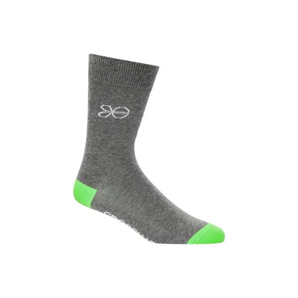 Crosshatch Mens Posical Logo Crew Socks (Pack of 5) - Grey/Multicoloured - 