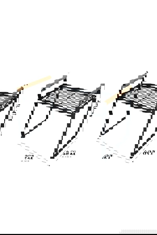 Living and Home 2-Tier Kitchen Spice Rack Space Saving Free Standing Countertop Organiser 35cm