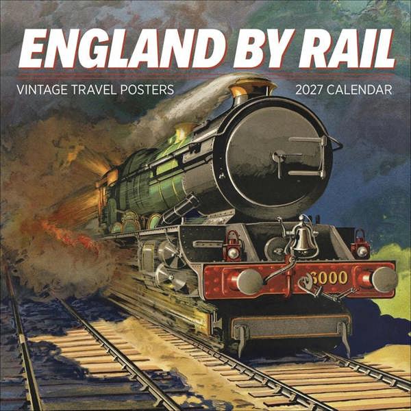 England By Rail Calendar 2027, Wall Calendars, Month To View, Travel, Gift