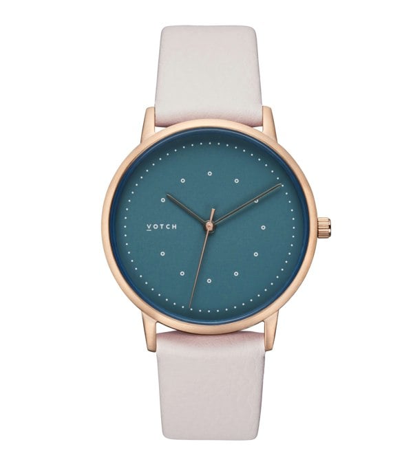 Votch Rose Gold & Light grey with Blue Watch | Lyka