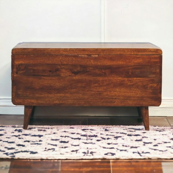 Artisan Furniture Curved Chestnut Blanket Box