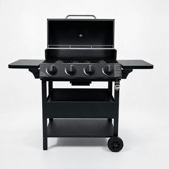 Neo Black Steel 4 Burner Gas Outdoor BBQ Grill