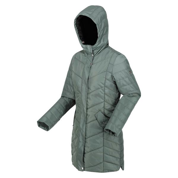 Regatta Womens/Ladies Panthea Insulated Padded Hooded Jacket - Dark Forest Green - 