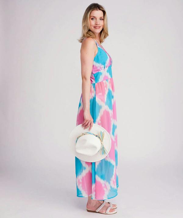 Pia Rossini Miami - Halter Neck Maxi Beach Dress
