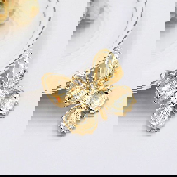 butterfly brooch gold back
