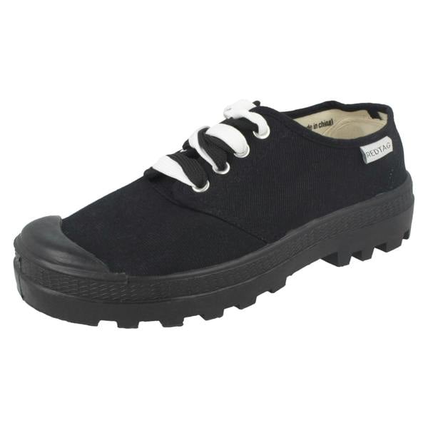 Red:Tag Ladies Red Tag Flat Lace Up Trainers