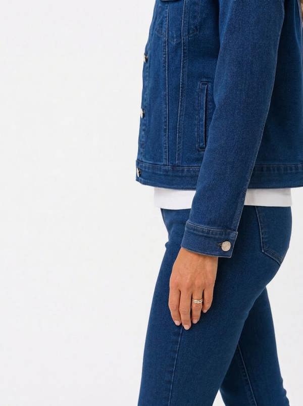 PennyPlain Denim Style Jacket - Blue Wash