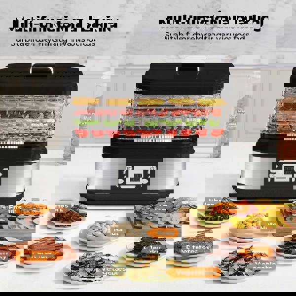 Spector Food Dehydrator 5 Tier Fruit Dryer Meat Drying Machine 450W 35-70°C Temp