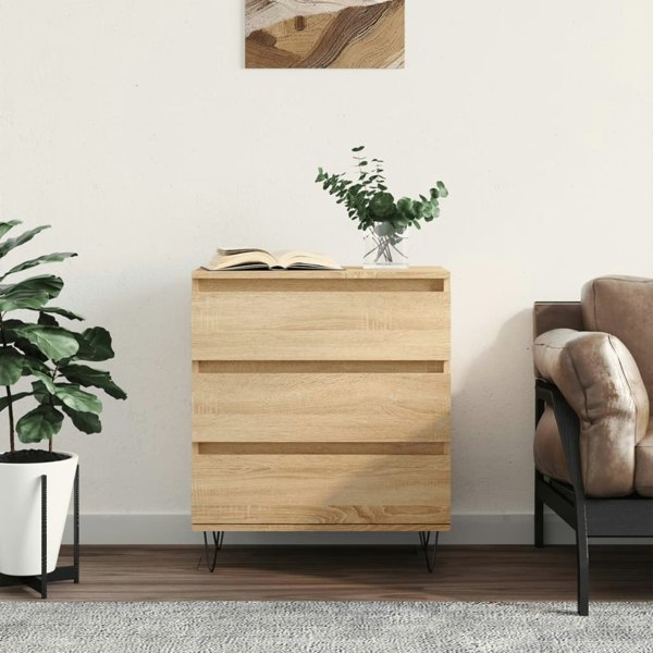 Berkfield Sideboard Sonoma Oak 60x35x70 cm Engineered Wood