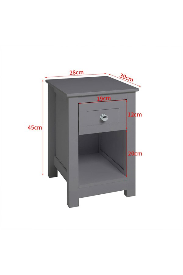 Living and Home One Drawer Small Side Table