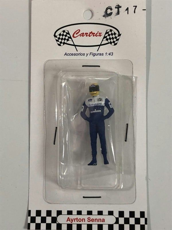 ayrton senna 1994 williams 1:43 scale racing figure cartrix ct17