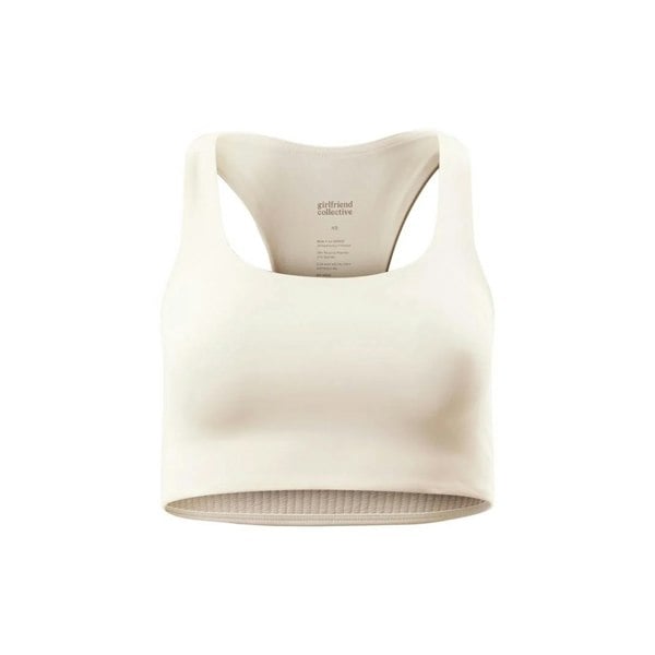 Girlfriend Collective Womens/Ladies Paloma Racerback Bra - Ivory