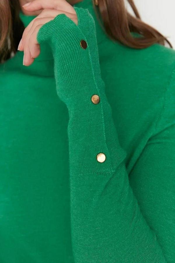 WOVCOR Mercerized Look Basic Knit Sweater