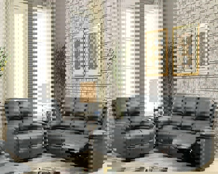 Comfy Living Milan Reclining Luxury Faux Leather Sofa Set - Indulge in the Ultimate Comfort and Style for Your Living Room