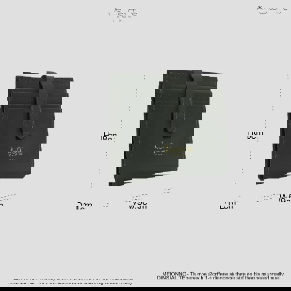 Assots London 'GROVE' Forest Green Khaki Smooth RFID Tab-over Leather Credit Card Holder