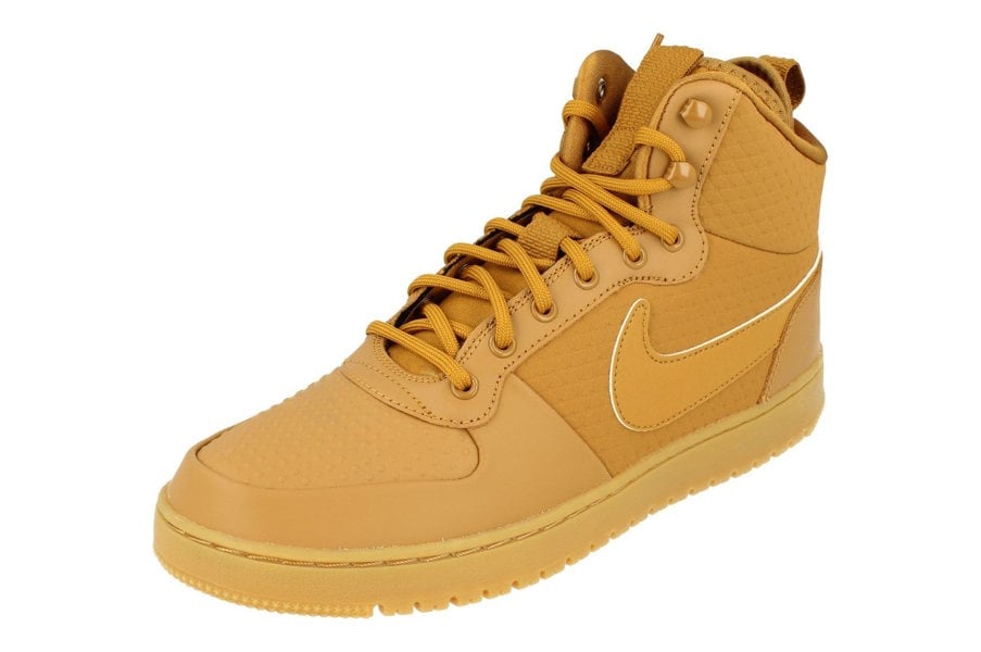 Nike Court Borough Mid Winter Mens Hi Top Trainers Aa0547  700 - Wheat Black 700 - Photo 0
