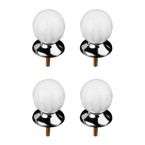 Set of 4 Retro Style Ceramic Drawer Knobs
