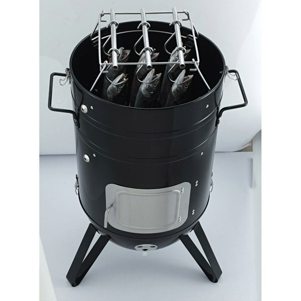 Callow Retail Vertical 14" Premium Charcoal BBQ Smoker Grill (CVBS01)