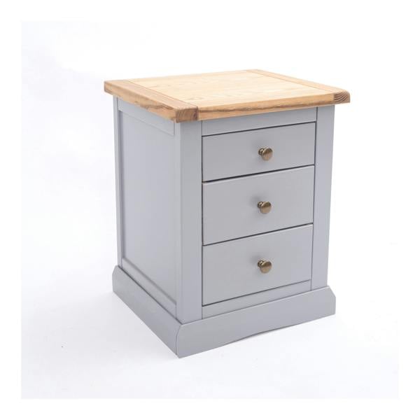 Cabinet Bits Rocca 3 Drawer Bedside Table