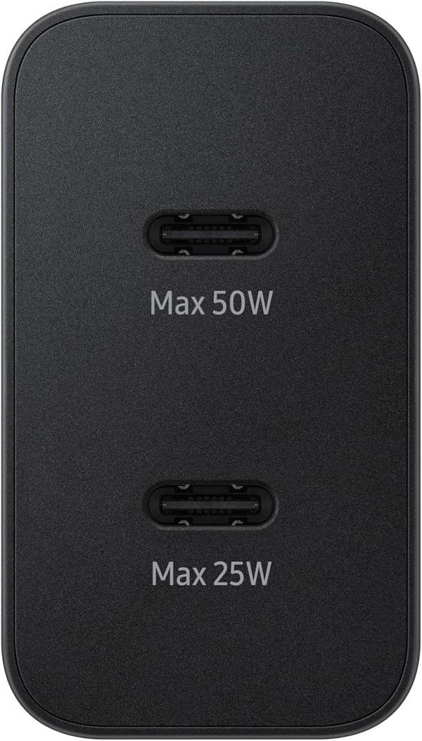 Samsung 50W USB C Mains Charger with 5 Amp Type C Cable Black UK Plug - EP-T5020XBEGGB