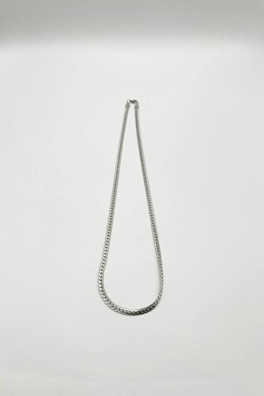 SVNX Interlocked Chain Necklace in Silver