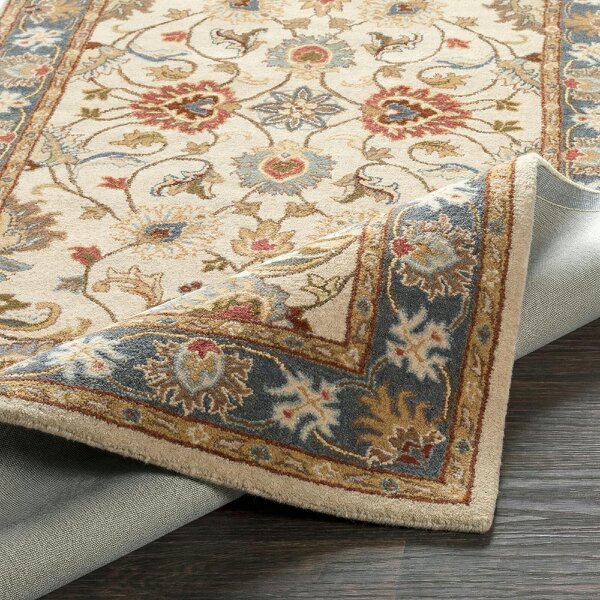 Livabliss Caesar CAE1125 Handmade Blue Brown Wool Traditional Rug