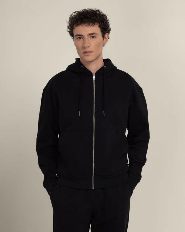 Larsson & Co Jelling  –  Heavyweight Zip-Through Hoodie & Wide Leg Jogger Set